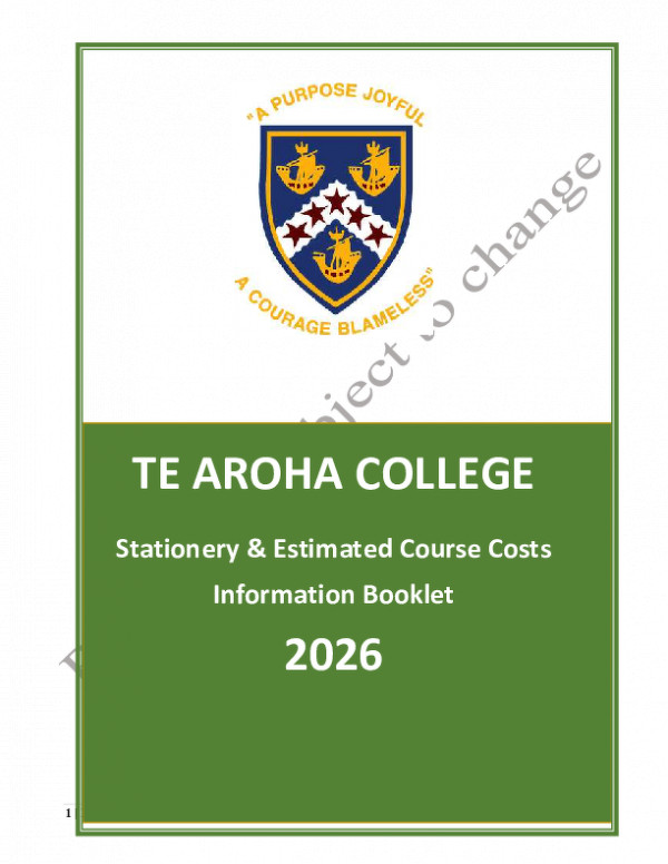 2026 Course Booklet
